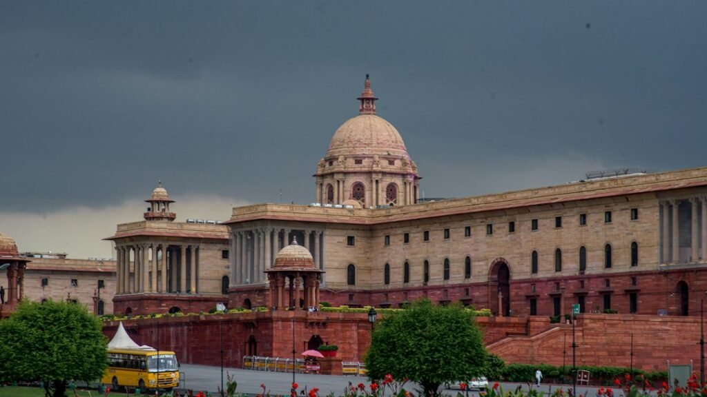 The Secretariat Building in New Delhi, seat of India's central government ministries including the Department of Pharmaceuticals that oversees DPCO and UCPMP